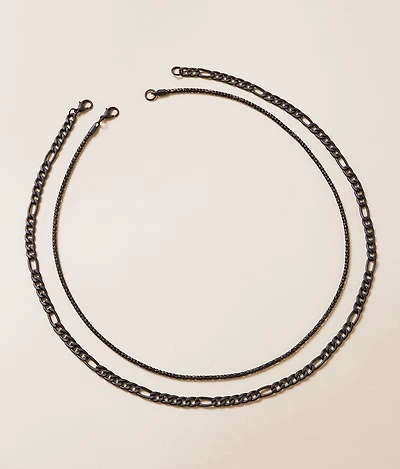 2 Pack 20" & 21" Chain Necklace Set