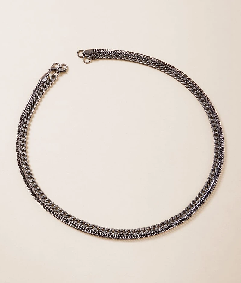2 Pack Mixed Chain 18" & 19" Necklace Set