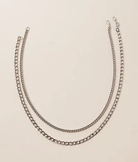 2 Pack Chain 21" Necklace Set
