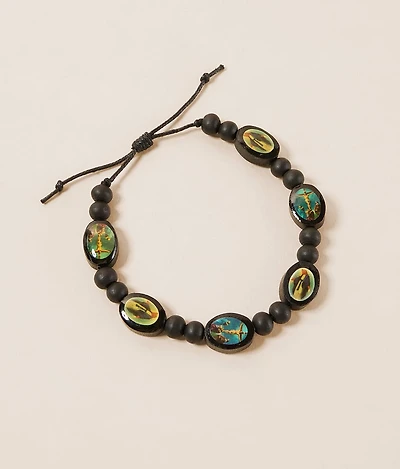 Saints Beaded Bracelet
