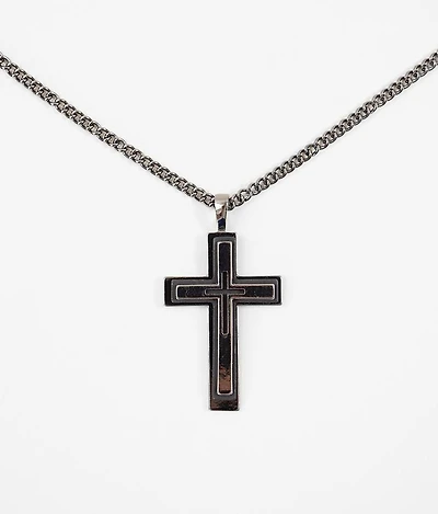 Hematite Cross 27" Necklace