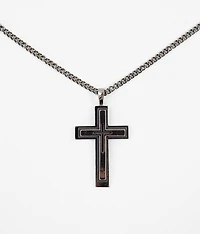 Hematite Cross 27" Necklace