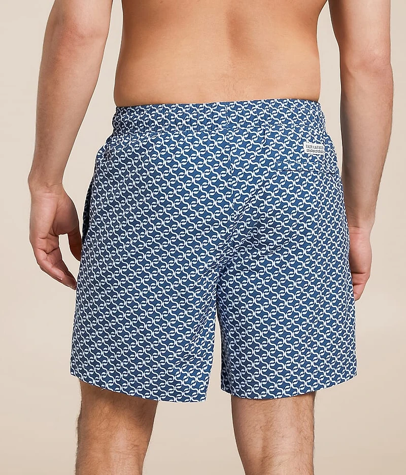 The Bayberry Geo Stretch Swim Trunks