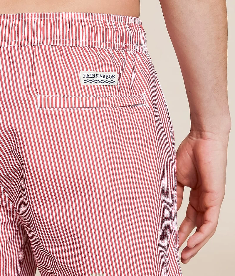 The Bayberry Seersucker Swim Trunks