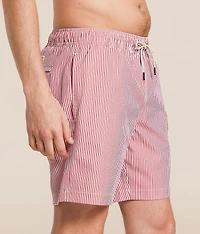 The Bayberry Seersucker Swim Trunks