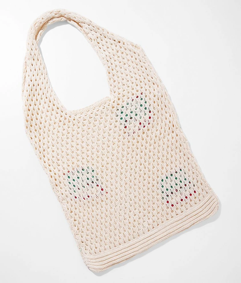 Cherry Crochet Tote