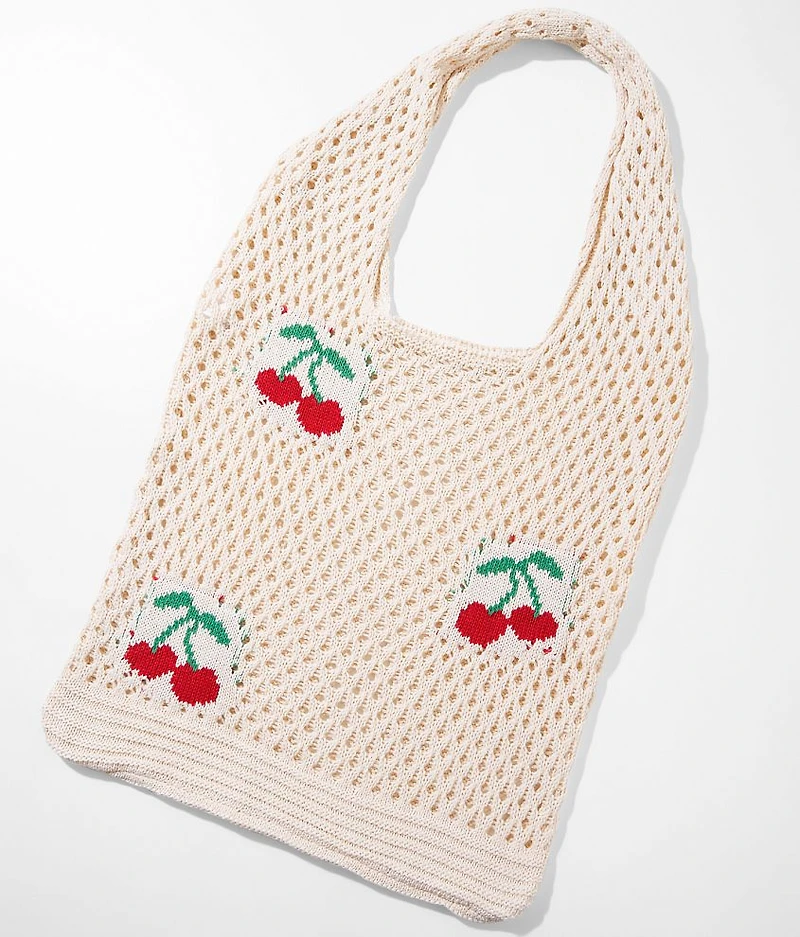 Cherry Crochet Tote