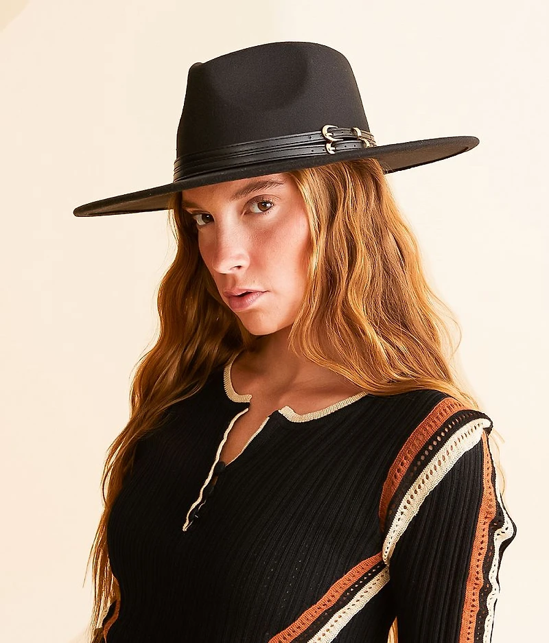 Buckle Banded Panama Hat