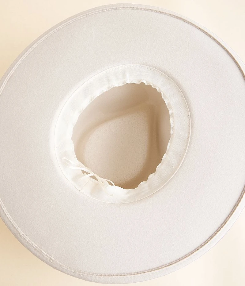 Metallic Banded Panama Hat