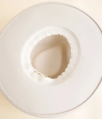 Metallic Banded Panama Hat