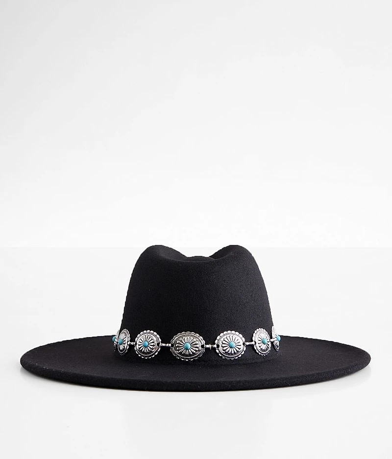 Turquoise Chain Panama Hat