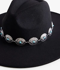 Turquoise Chain Panama Hat