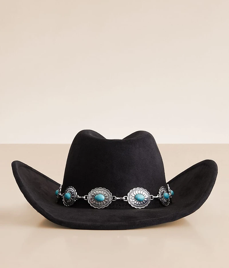 Turquoise Conch Cowboy Hat