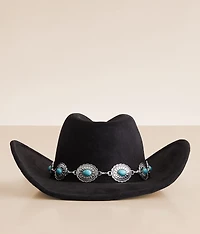 Turquoise Conch Cowboy Hat