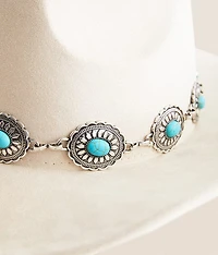 Turquoise Conch Cowboy Hat