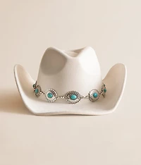 Turquoise Concho Cowboy Hat