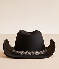 Rhinestone Banded Cowboy Hat