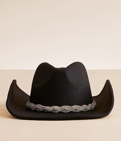 Rhinestone Banded Cowboy Hat
