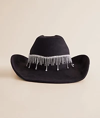 Rhinestone Fringe Cowboy Hat
