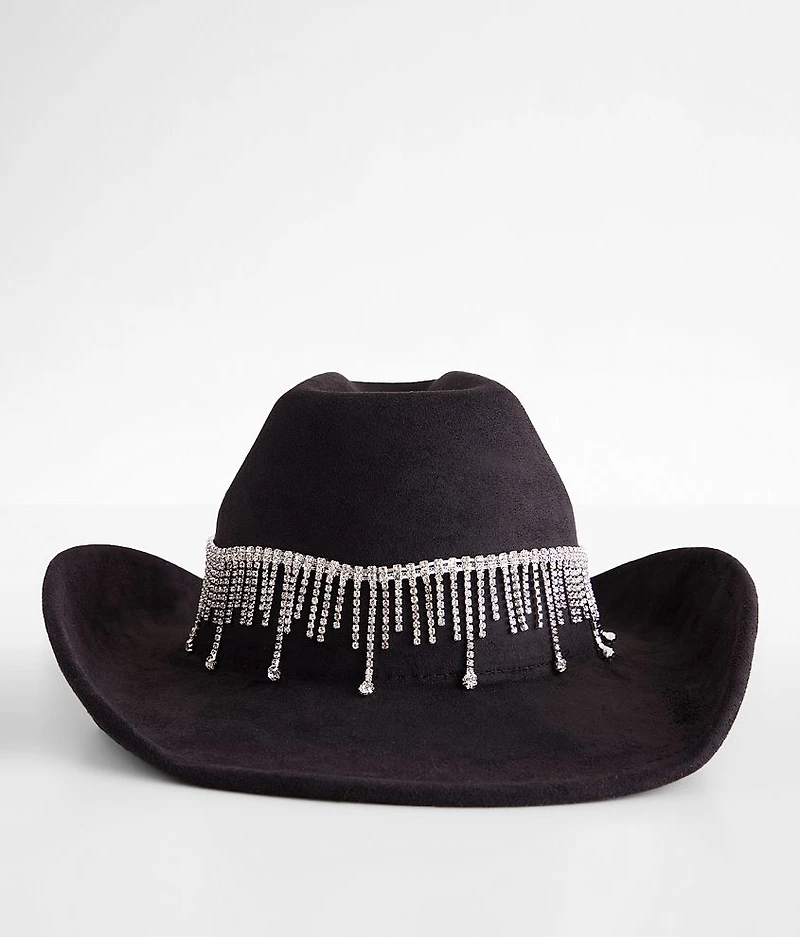 Rhinestone Fringe Cowboy Hat