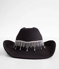 Rhinestone Fringe Cowboy Hat