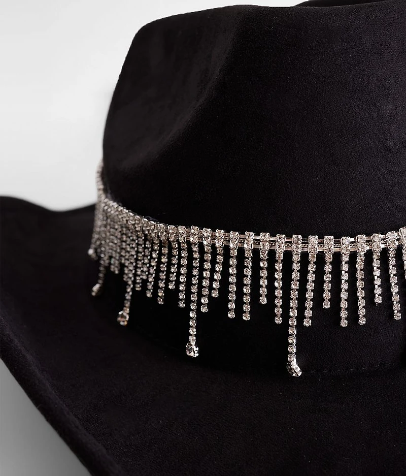 Rhinestone Fringe Cowboy Hat