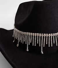 Rhinestone Fringe Cowboy Hat