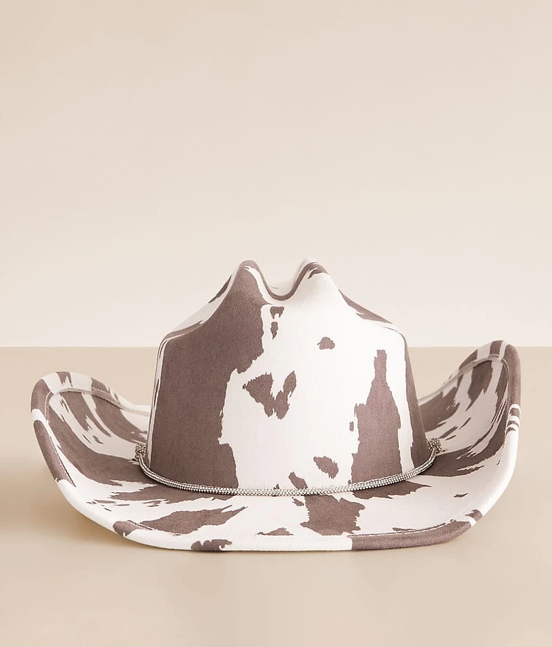 Glitz Cow Print Cowboy Hat