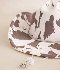 Glitz Cow Print Cowboy Hat