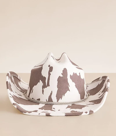 Glitz Cow Print Cowboy Hat