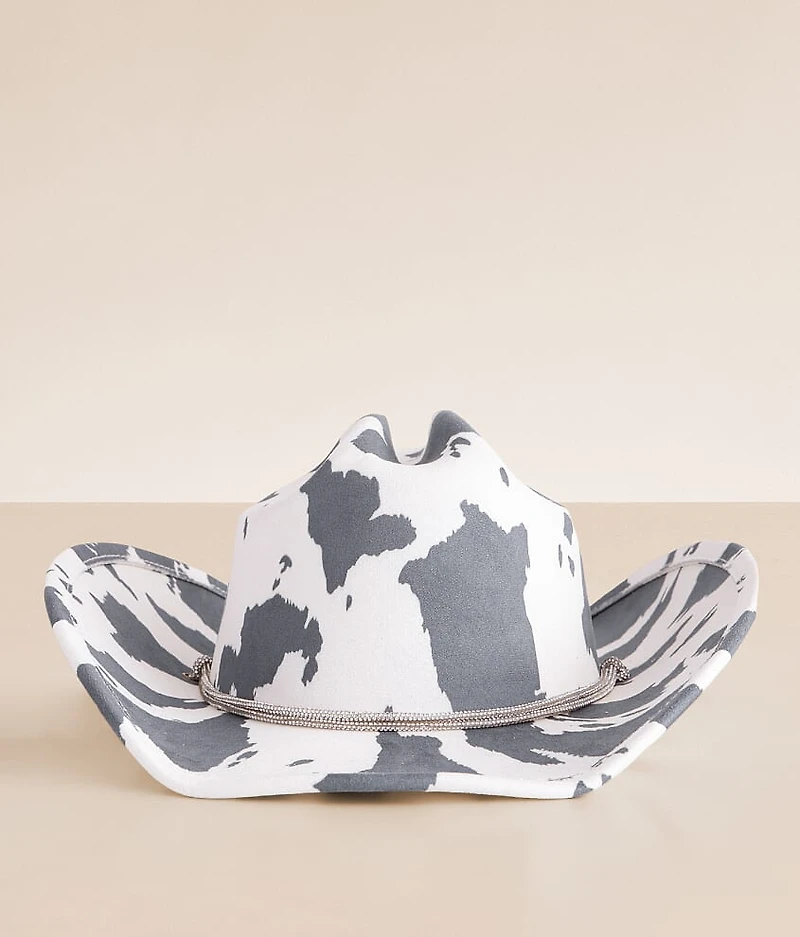 Glitz Cow Print Cowboy Hat