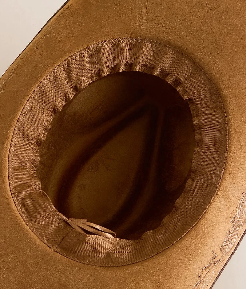 Floral Embroidered Cowboy Hat
