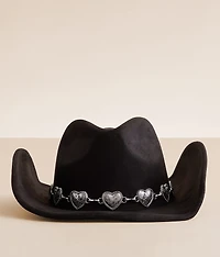 Heart Concho Cowboy Hat