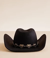 Heart Concho Cowboy Hat