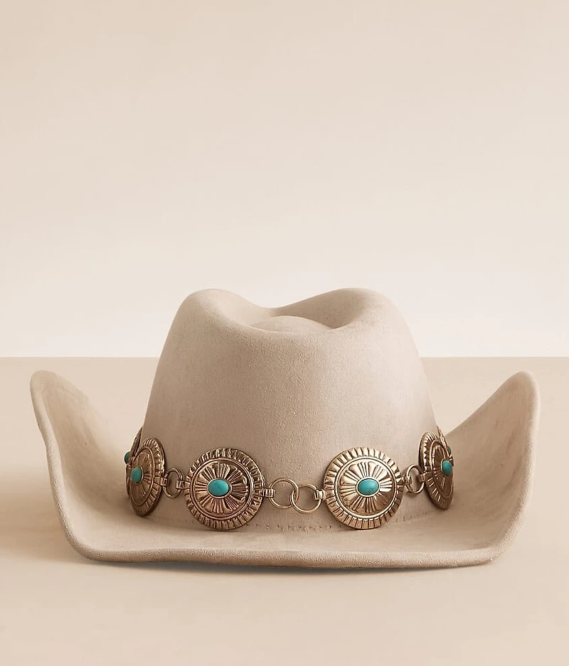 Turquoise Concho Cowboy Hat