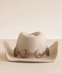 Turquoise Concho Cowboy Hat
