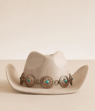 Turquoise Concho Cowboy Hat