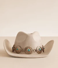 Turquoise Concho Cowboy Hat