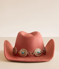 Turquoise Concho Cowboy Hat