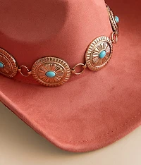 Turquoise Concho Cowboy Hat