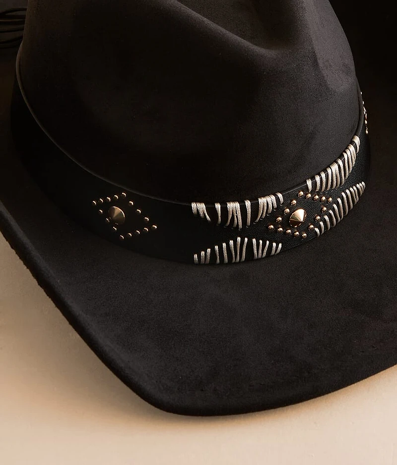 Embroidered Band Cowboy Hat