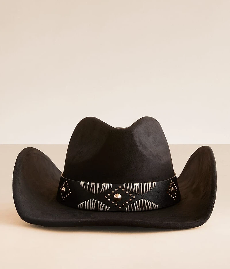 Embroidered Band Cowboy Hat