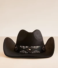 Embroidered Band Cowboy Hat