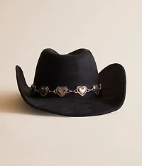 Heart Concho Cowboy Hat