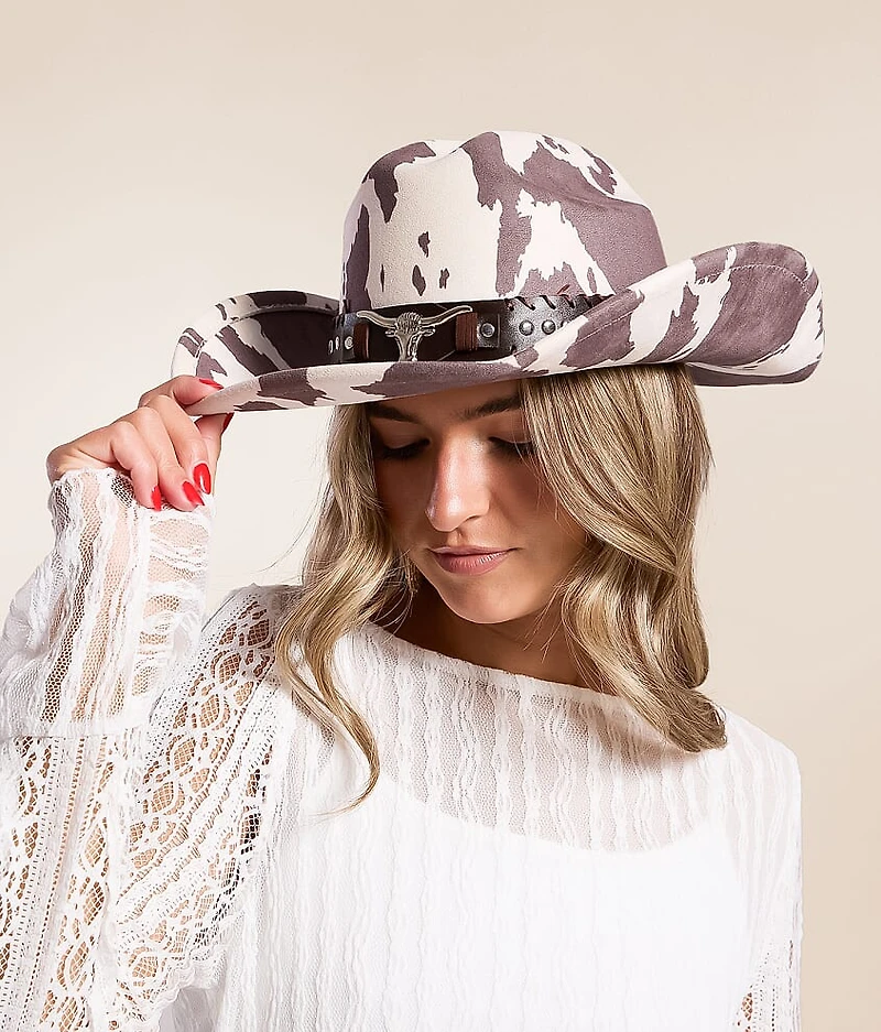 Longhorn Stud Banded Cowboy Hat