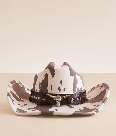 Longhorn Stud Banded Cowboy Hat