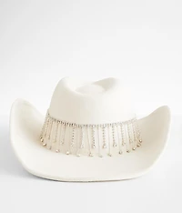 Rhinestone Fringe Cowboy Hat