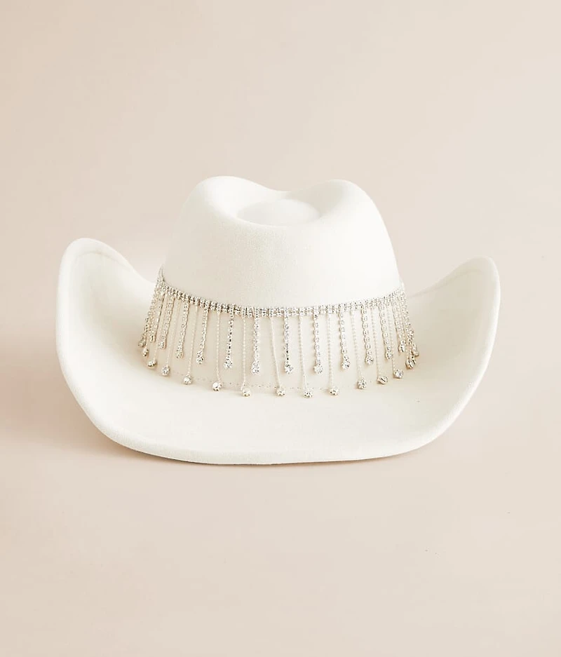 Rhinestone Fringe Cowboy Hat