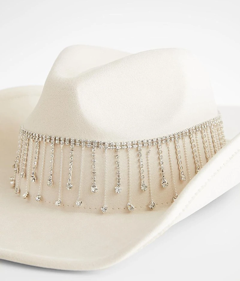 Rhinestone Fringe Cowboy Hat