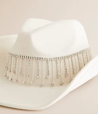 Rhinestone Fringe Cowboy Hat
